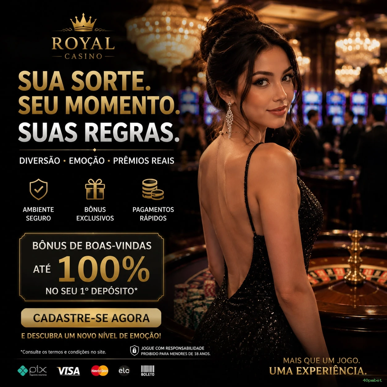Bônus de Boas-vindas 40pmbet